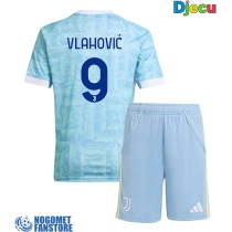 Juventus Dusan Vlahovic #9 Gostujuci Dres za djecu 2025-26 Kratak Rukav (+ Kratke hlače)